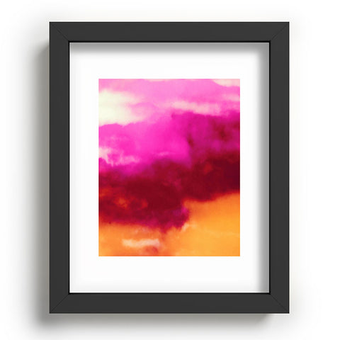 Caleb Troy Cherry Rose Painted Clouds Recessed Framing Rectangle