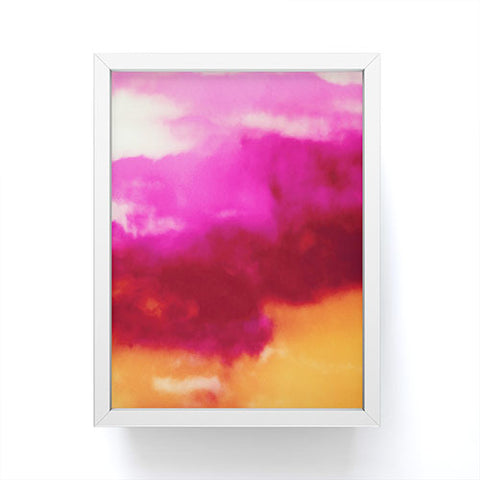 Caleb Troy Cherry Rose Painted Clouds Framed Mini Art Print