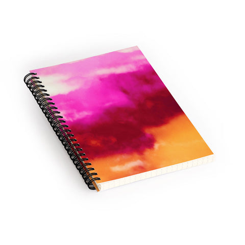 Caleb Troy Cherry Rose Painted Clouds Spiral Notebook