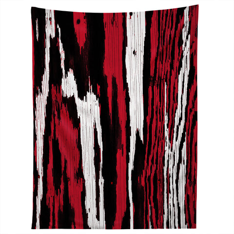 Caleb Troy Crimson Coal Splinters Tapestry