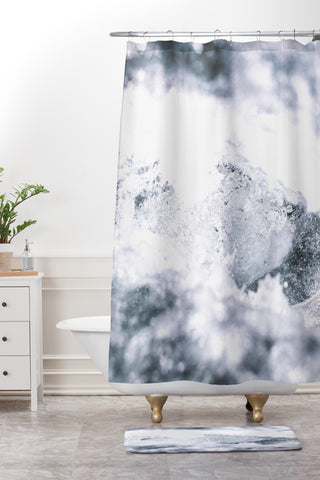 Caleb Troy Iced Shower Curtain And Mat