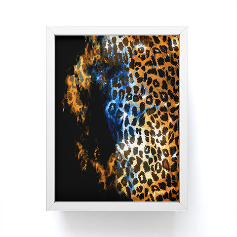 Caleb Troy Leopard Storm Framed Mini Art Print