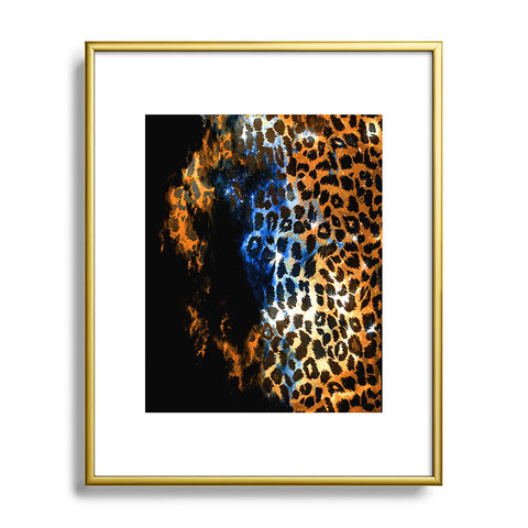 Caleb Troy Leopard Storm Metal Framed Art Print