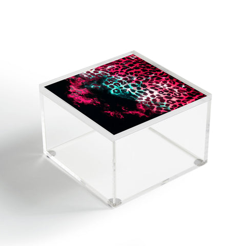 Caleb Troy Leopard Storm Pink Acrylic Box