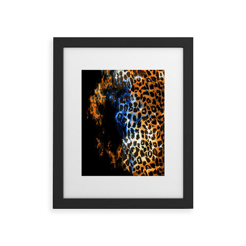 Caleb Troy Leopard Storm Framed Art Print