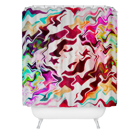 Caleb Troy Melted Graffiti Shower Curtain