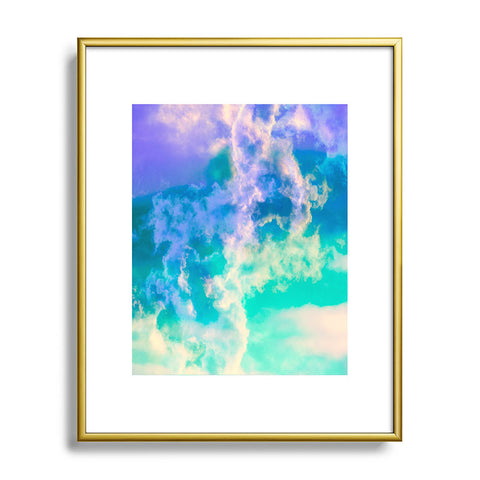 Caleb Troy Mountain Meadow Painted Clouds Metal Framed Art Print