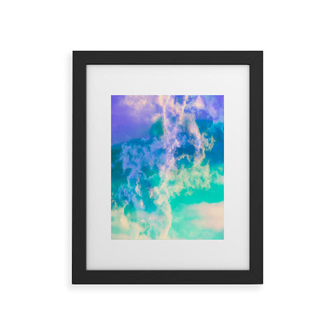Caleb Troy Mountain Meadow Painted Clouds Framed Art Print