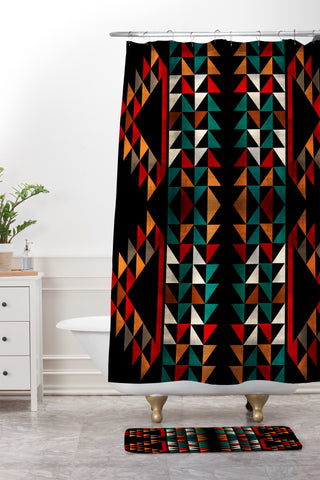 Caleb Troy Navajo Patron 01 Shower Curtain And Mat