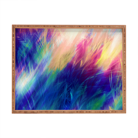 Caleb Troy Paint Feathers In The Sky Rectangular Tray