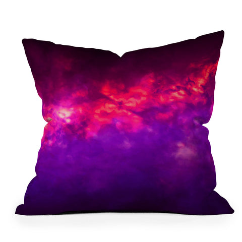 Caleb Troy Painted Clouds Vapors I Throw Pillow
