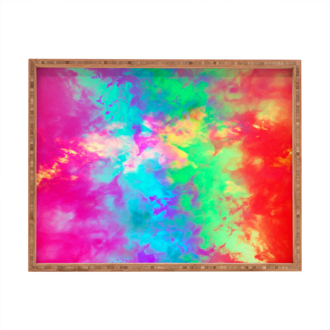 Caleb Troy Painted Clouds Vapors II Rectangular Tray
