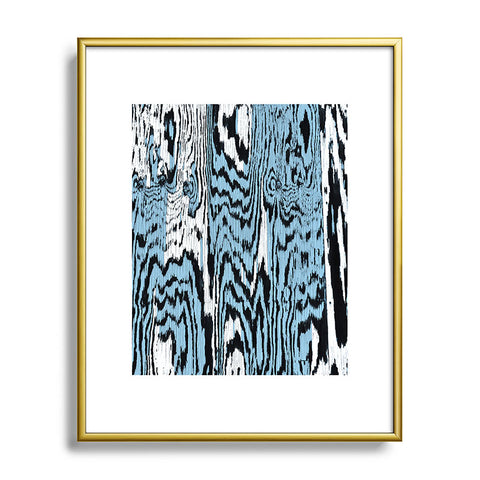 Caleb Troy Placid Blue Safari Metal Framed Art Print