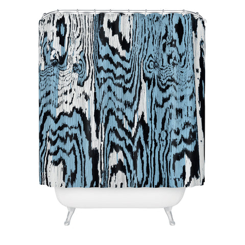 Caleb Troy Placid Blue Safari Shower Curtain