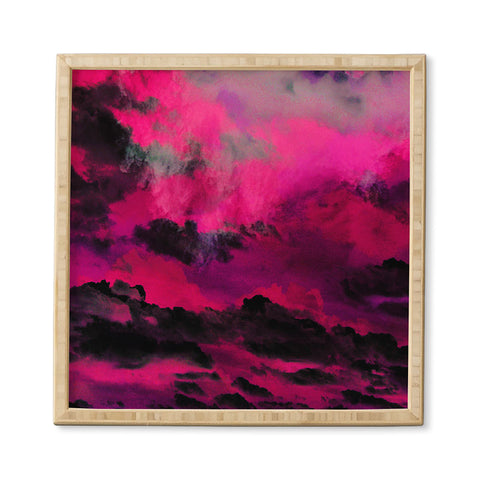 Caleb Troy Raspberry Storm Clouds Framed Wall Art