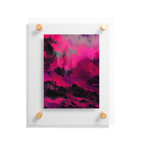 Caleb Troy Raspberry Storm Clouds Floating Acrylic Print