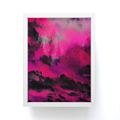Caleb Troy Raspberry Storm Clouds Framed Mini Art Print
