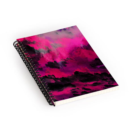 Caleb Troy Raspberry Storm Clouds Spiral Notebook