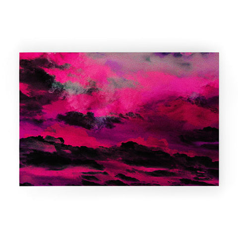 Caleb Troy Raspberry Storm Clouds Welcome Mat