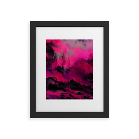 Caleb Troy Raspberry Storm Clouds Framed Art Print
