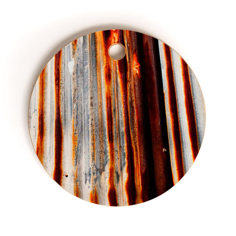 Caleb Troy Rusted Lines Cutting Board Round