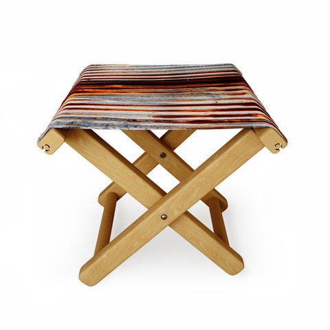 Caleb Troy Rusted Lines Folding Stool