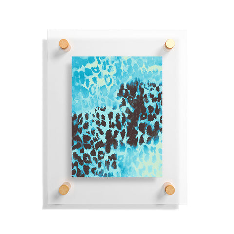 Caleb Troy Snow Leopard Floating Acrylic Print