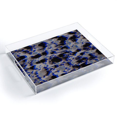 Caleb Troy Tossed Boulders Blue Acrylic Tray