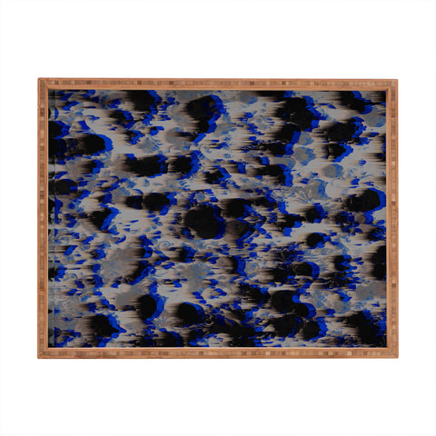 Caleb Troy Tossed Boulders Blue Rectangular Tray