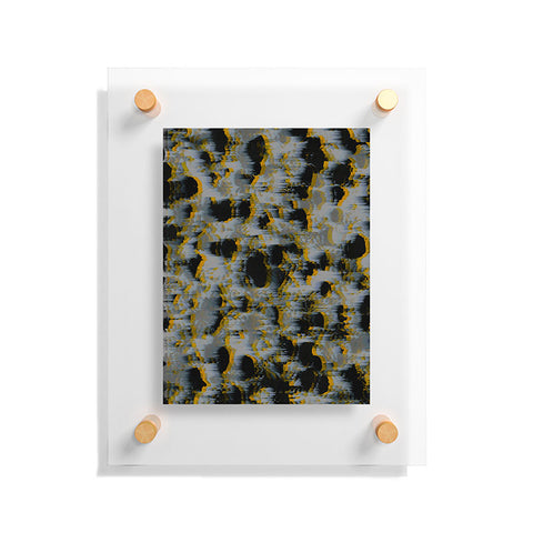 Caleb Troy Tossed Boulders Yellow Floating Acrylic Print