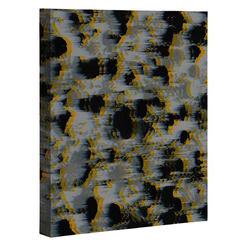 Caleb Troy Tossed Boulders Yellow Art Canvas