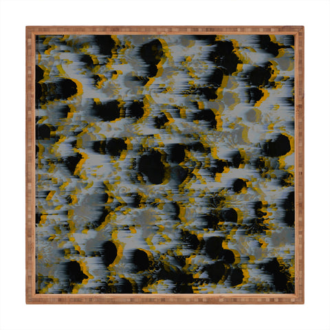 Caleb Troy Tossed Boulders Yellow Square Tray