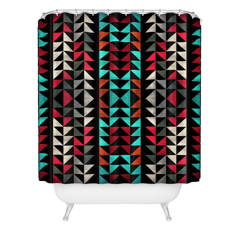 Caleb Troy Volted Triangles 02 Shower Curtain