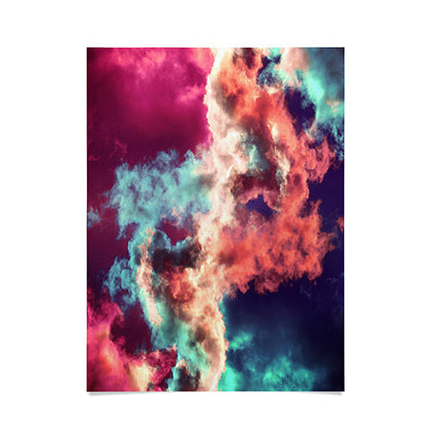 Caleb Troy Yin Yang Painted Clouds Poster