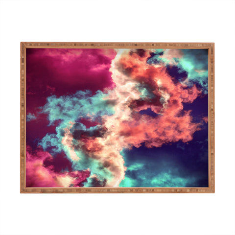 Caleb Troy Yin Yang Painted Clouds Rectangular Tray
