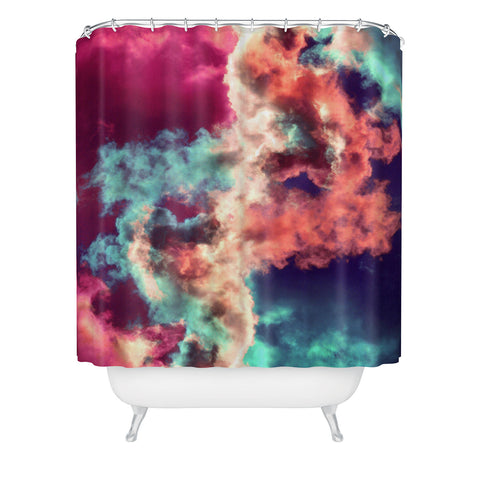 Caleb Troy Yin Yang Painted Clouds Shower Curtain