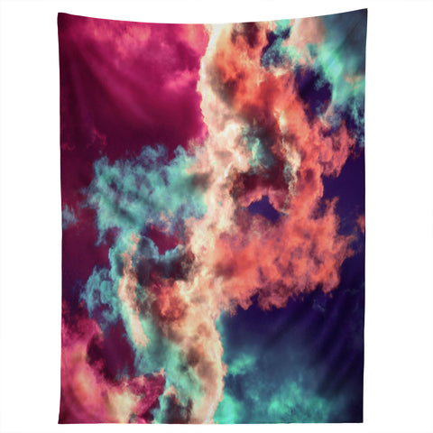Caleb Troy Yin Yang Painted Clouds Tapestry