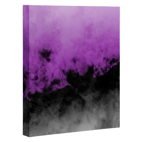 Caleb Troy Zero Visibility Radiant Orchid Art Canvas