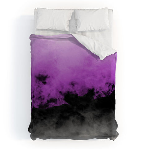 Caleb Troy Zero Visibility Radiant Orchid Duvet Cover