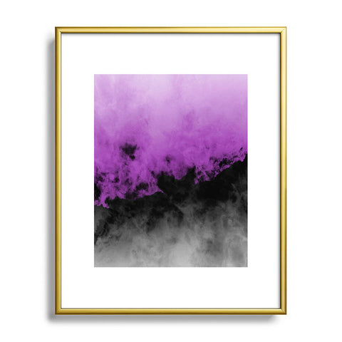 Caleb Troy Zero Visibility Radiant Orchid Metal Framed Art Print
