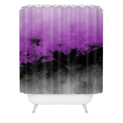 Caleb Troy Zero Visibility Radiant Orchid Shower Curtain