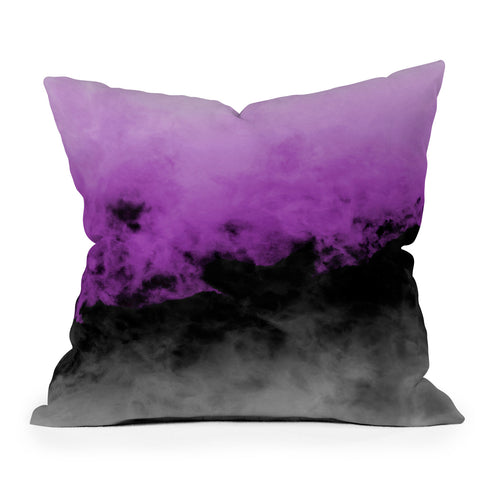 Caleb Troy Zero Visibility Radiant Orchid Throw Pillow