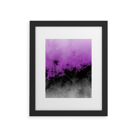 Caleb Troy Zero Visibility Radiant Orchid Framed Art Print