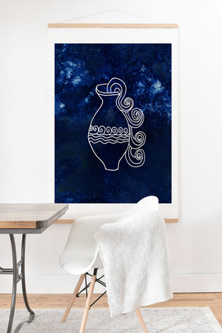 Camilla Foss Astro Aquarius Art Print And Hanger