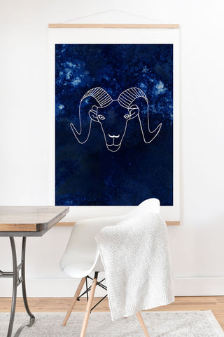 Camilla Foss Astro Aries Art Print And Hanger