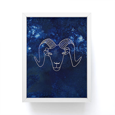 Camilla Foss Astro Aries Framed Mini Art Print