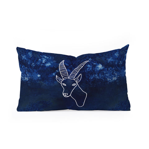 Camilla Foss Astro Capricorn Oblong Throw Pillow
