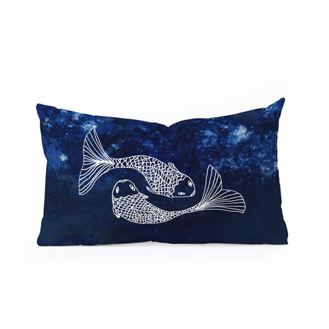 Camilla Foss Astro Pisces Oblong Throw Pillow