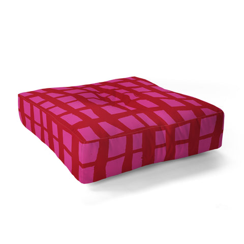 Camilla Foss Bold and Checkered Floor Pillow Square