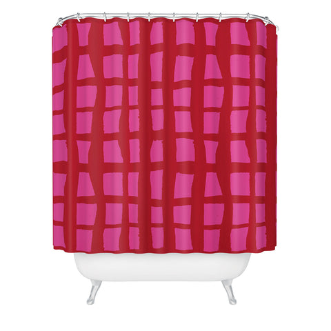 Camilla Foss Bold and Checkered Shower Curtain